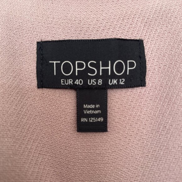 Topshop Blush Pink Oversized Longline Coat – UK 12 / US 8 - Picture 3 of 9